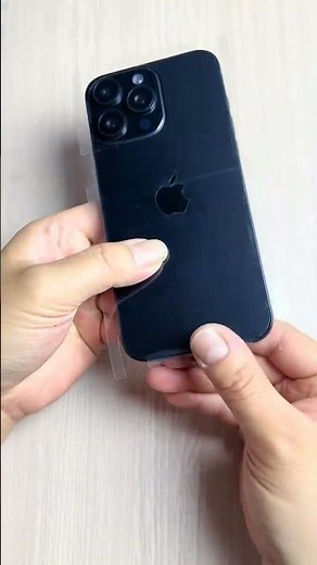 iPhone 16 Pro Black 🖤 Transparent Wrap Installation – No Bubble Perfect Finish! 😳🔥