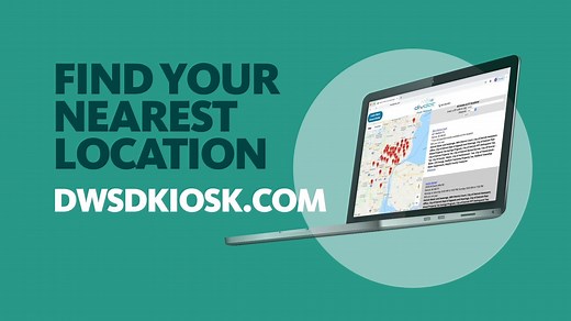 The DivDat Kiosk offers residents the ability to pay DWSD and other bills with cash, check, or credit/debit card. Kiosks are sanitized daily. Find your nearest location at DWSDkiosk.com | Detroit Water and Sewerage Department
