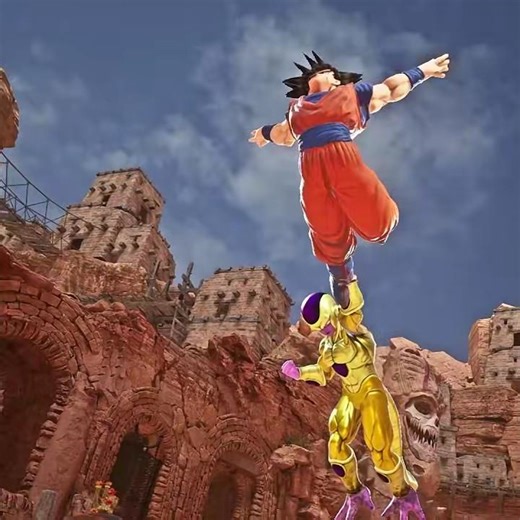 Splinter and Golden Frieza Vs Saitama and Goku #shorts #mk1 #gaming