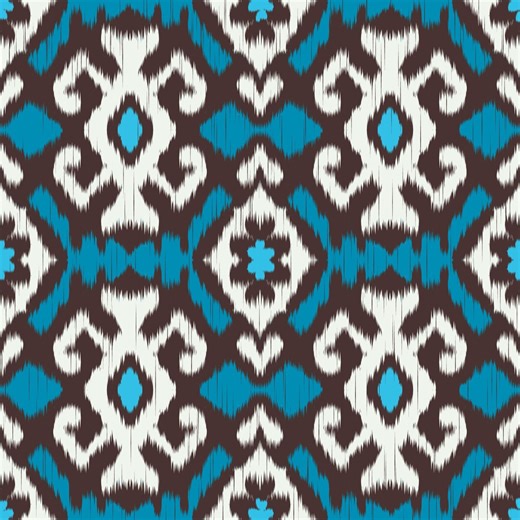 Uzbek Ikat Fabric Seamless Pattern Digital, Blue Bohemian Tribal Home Decor, Ethnic Boho Sublimation Prints. - Etsy