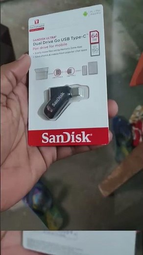 SanDisk ultra dual drive type c usb flash drive 64 GB #sandiskprofessional #sandisk #youtubeshorts