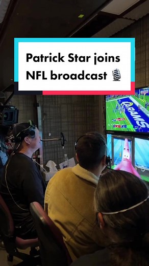 Bill Fagerbakke as Patrick Star on Nickelodeon NFL Broadcast
