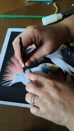 Quilled birds Another Quilling project #reels | JUDAI's Quilling craft