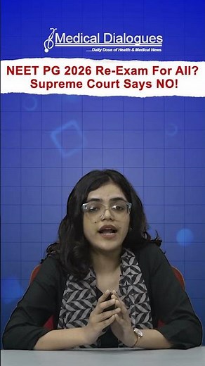 NEET PG 2026 re-exam, but not for all #neetpg2026 #neetreexam #nbems #supremecourt #neet2026