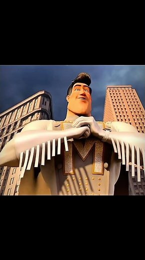 METRO MAN VS TIGHTEN | MEGAMIND BEST SCENE. #Megamind #MetroMan #Tighten #Animation#shorts