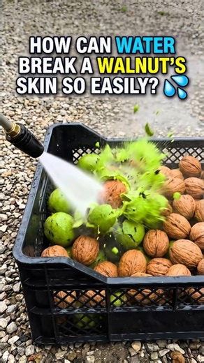 How Can Water Break a Walnut's Skin So Easily?💦