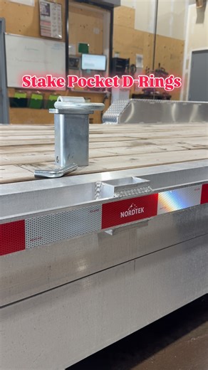 Add Nordtek Stake Pocket D-Rings to your trailer for more flexibility.
