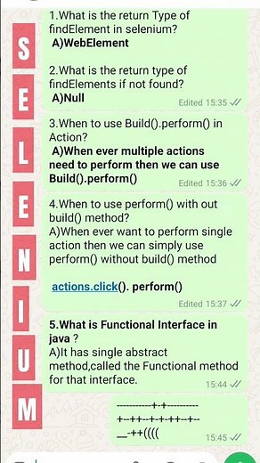 Selenium Java interview questions #selenium #testing #interview