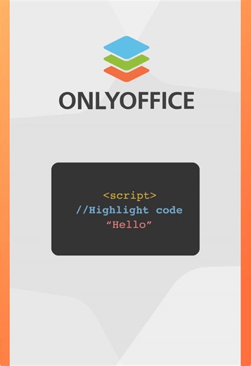 This plugin in ONLYOFFICE Docs helps you format code snippets in any text🤓 #programming #coding #tips