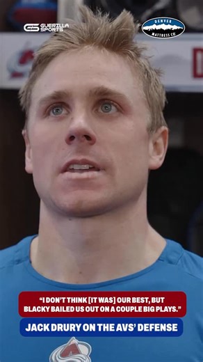 Guerilla Sports on Instagram: "Jack Drury gave Mackenzie Blackwood his props after a strong showing against the Kings 👏👏 #jackdrury #coloradoavalanche #avalanchehockey #coloradohockey #goavsgo"