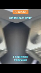 RG GROUP - GREE MULTI SPLIT 1OUTDOOR / 4INDOOR #RGGROUP #RGGROUPMK #GREE #GREEAIRCONDITIONER | RG GROUP