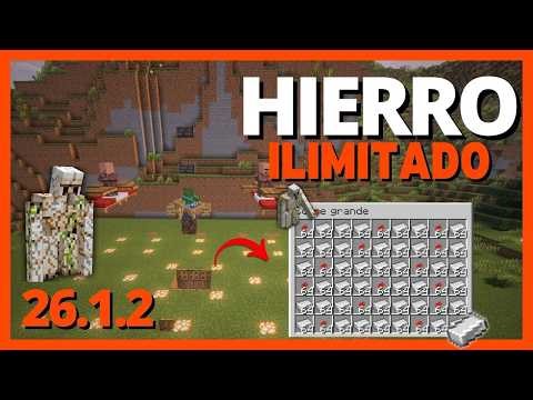 GRANJA de HIERRO ILIMITADO en Minecraft 26.1.2 😱 Tutorial FÁCIL y RÁPIDO (Java)