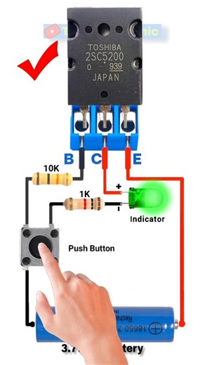 TechElectronic Bhai on Instagram: "Transistor Tester 😲 | PNP Transistor Tester Circuit | Electronics Shorts 🔧⚡ ##video #explorepage #like4like #like #reels #explore #trending #viral #reelsinstagram #electronicvideos इस वीडियो में बताया गया है PNP Transistor Tester Circuit जिससे आप आसानी से Transistor ठीक है या खराब यह चेक कर सकते हैं 🔧 यह वीडियो खास तौर पर 👇 ✔️ ITI Electrician ✔️ Electronics Student ✔️ Repairing Learners ✔️ DIY Electronics Lovers के लिए बहुत उपयोगी है ⚡ पूरा वीडियो देखें 👍