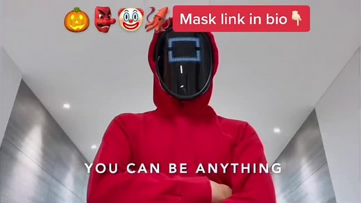 IN THIS HALLOWEEN, PREPARE THIS SQUID GAME MASK.#halloween#squidgame#ledmask#mask#costume#diy #fyp