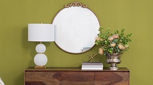 Watch A&B Home Round Mirror,30 inch Wall Mounted Mirrors on Amazon Live