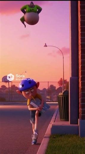 Jeffy runs away from someone