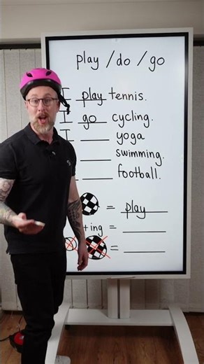 Sports: play, do & go #grammar #learnenglish