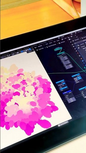 Stylized trees with geometry nodes 🌳#blender3d