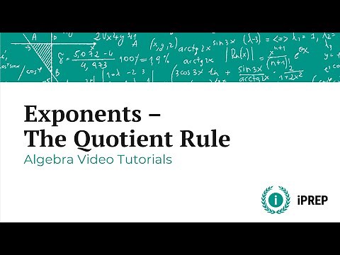 Dividing Same Bases with Exponents - iPREP's Algebra Video Lessons
