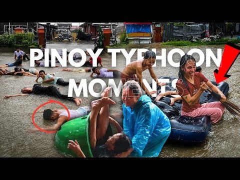 Funniest Pinoy Baha & Bagyo Moments Ever Caught on Camera! - Part 23