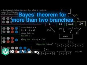 Bayes theorem for more than 2 branches [Hinglish]| Probability | Grade 12 | Math | Khan Academy
