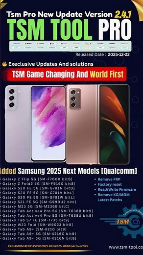 TSM TOOL PRO v2.4.1🔥 TSM Game Changing And World First 🔥🔥 Execlusive Updates And solutions