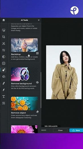 Magic Background Changes with Pixlr AI Backdrop