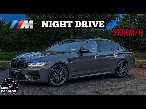 TOP SPEED! 2022 BMW M5 COMPETITION LCI NIGHT DRIVE! By Moscarblog