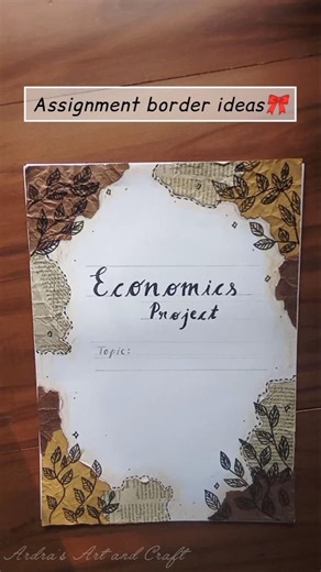 🎀Assignment border ideas✨#shorts #assignmentborderdesign