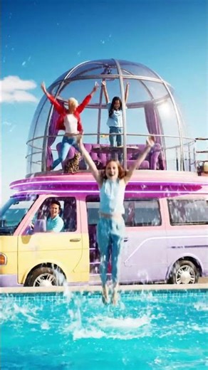 Ultimate Dream Camper Van with Pool! 🚐✨ Family Beach Adventure | Satisfying AI Animation