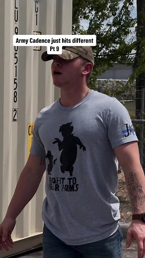 “Rangers lead the way” — who remembers marching to this one? Song Name: Airborne Ranger by Jonathan Michael Fleming 🎶💿All the cadences are available wherever you listen to music. You can also find them on CD at the Iink on my profiIe. 👕 The t-shirt I’m wearing and other merch are also available. #airborne #military #militarycadence #basictraining