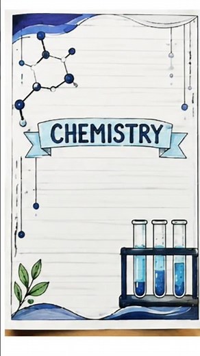 Easy Chemistry Project Page Design Ideas| Handmade #project Decoration#viral #chemistry#ytshorts