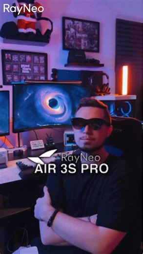 🎮 2025 Gaming Upgrade – Meet the RayNeo Air 3s Pro, built for epic wins. With brighter visuals, an upgraded 3D surround display, and powerful audio—you’ll see and hear your game like never before. 🔥 Spot Every Enemy – Brilliance that makes details pop. 🔊 Feel Every Explosion – Surround sound drops you right into the action. 💪 Play Longer, Win More – Comfortable fit keeps you locked in. 🤫 Your Game, Your Space – No one hears your strategy but you. Buy Now!🚀 | RayNeo