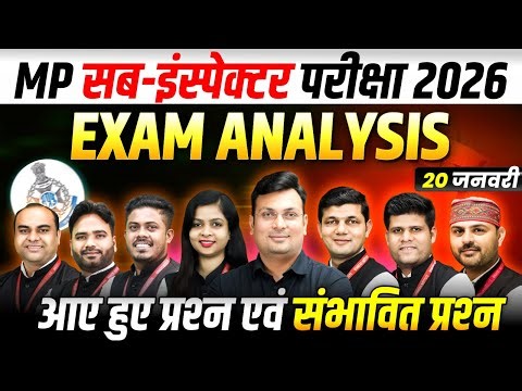 MP Sub-Inspector 2026 | MPSI Exam Analysis | 20 January Exam Analysis | By WiNNERS Institute