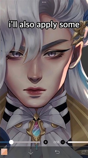 STOP DRAWING BORING LIGHTING✨️ | Neuvillette Genshin #shorts #ibispaint #genshinimpact