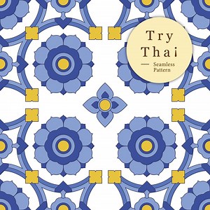 Royal Blue – Seamless Thai Pattern Digital Download for Fabric, Wallpaper, Craft Projects - Etsy Canada