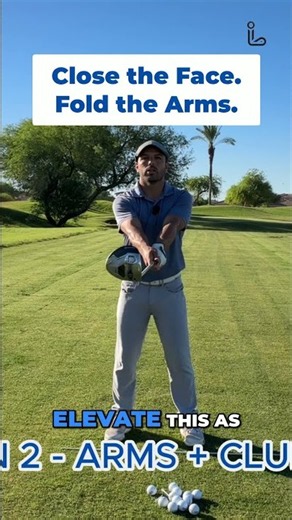 Close the Club Face by Folding Your Arms Not Rotating Your Chest