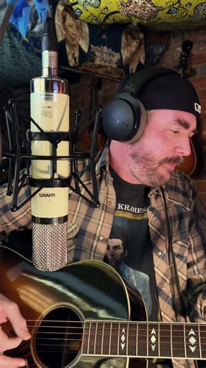 Laying down a vocal guide for recording drums and bass with Nashville Exile