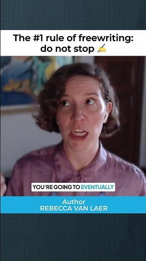 The number one rule of freewriting: do not stop #writingtips