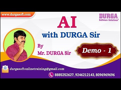 AI with DURGA Sir tutorials || Demo - 1 || by Mr. DURGA Sir On 12-01-2026 @7PM (IST)
