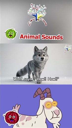 Mountain Animal Sounds Song 🐐🦅🐺 | Learn Goat, Eagle & Wolf Sounds for Kids