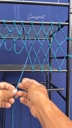 Simsport on Instagram: "The final knot to make a dividing net"