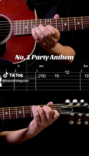 No. 1 Party Anthem Guitar Tutorial with Tabs