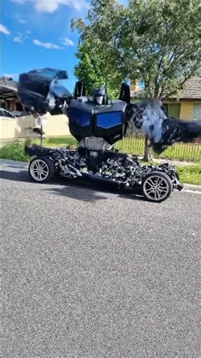 Mercedes transforms into a giant robot! #viral #car