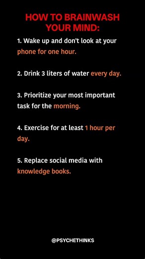 HOW TO BRAINWASH YOUR MIND:🧠 #psychethinks