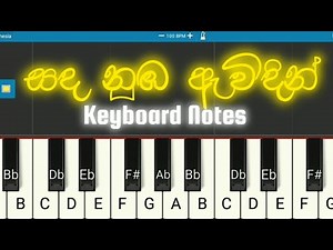 Sanda Numba Awidin | Keyboard Notes | Easy Tutorial | Vibe With Music