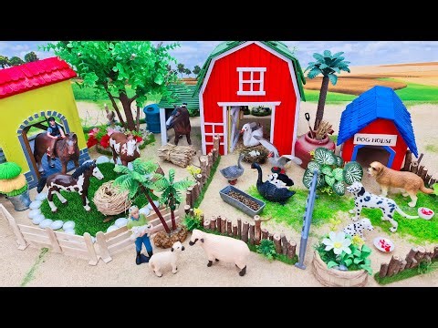 Top The Most Creative Build Barnyard Farm Playset Toys | Barn for Horses | DIY Cattle Farm Toys