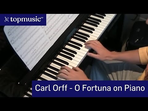 O Fortuna Carl Orff Piano Solo Tutorial
