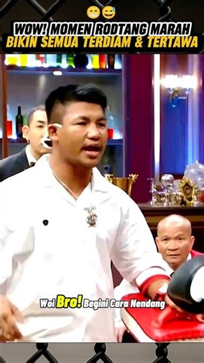 WOW! RODTANG MARAH GARA-GARA PRIA INI! 🤣😁🥊#rodtang #fighterspirit #funny #muaythai #shorts