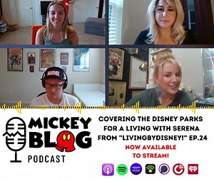 🚨🎙️NOW STREAMING! MickeyBlog Podcast Ep.24: Covering the Disney Parks for a living with Serena from "LivingbyDisney!" 🏰 Jared, Jessie, and Kristen host a very special guest, Serena from "LivingbyDisney!" She has made it her job to share unbiased tips and strategies to help you get the most out of your Walt Disney World vacation! Come join the convo and listen to her motivational advice and fun outlooks!☀️ MickeyBlog Podcast is brought to you by our friends at MickeyTravels, LLC and is availab